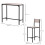 Homcom Muebles de Bar Marrón 89 x 45 x 87 cm 3