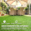 Outsunny Césped Artificial Verde 400 x 100 x 2.5 cm 5
