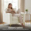 Homcom Butaca de Salón Beige 81 x 77 x 81 cm 5