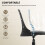 Homcom Silla de Escritorio Negro 43 x 42 x 86 cm 4
