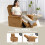 Homcom Sillón Relax Reclinable Marrón 73 x 86 x 100 cm 4