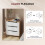 Homcom Cómoda de Tela Marrón 59.5 x 30 x 73.5 cm 3