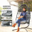 Outsunny Silla Colgante Gris 107 x 100 x 196 cm 2