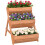 Outsunny Jardinera Marrón 65 x 75 x 76 cm 1