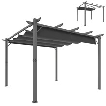 Pérgola Gris 300 x 300 x 223 cm