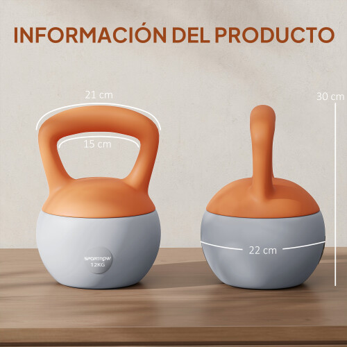 Kettlebell Naranja 21 x 21 x 30 cm 2