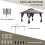 Outsunny Carpa Plegable Gris 392 x 392 x 283 cm 5