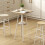 Homcom Mesa de Bar Marrón 55 x 55 x 95 cm 2