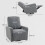 Homcom Sillón Reclinable Gris 76 x 94 x 100 cm 3