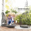 Outsunny Silla Colgante Gris 107 x 100 x 196 cm 7