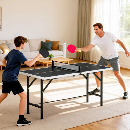 Mini Mesa Ping-Pong Negro 152 x 76 x 70 cm 1