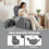 Homcom Sillón Reclinable Gris 76 x 94 x 100 cm 4