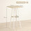 Homcom Mesa de Bar Marrón 55 x 55 x 95 cm 3