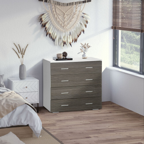 Homcom Cómoda Gris 76 x 35 x 72 cm 1