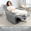 Homcom Sillón Reclinable Gris 76 x 94 x 100 cm 5