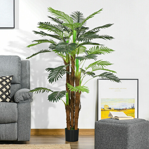 Homcom Palmera Artificial Verde 16 x 16 x 160 cm 1