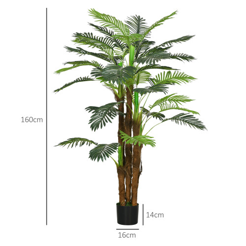 Homcom Palmera Artificial Verde 16 x 16 x 160 cm 2