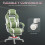 Homcom Silla Gaming Verde 63 x 63 x 123 cm 8