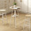 Homcom Mesa de Bar Marrón 55 x 55 x 95 cm 2