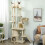 PawHut PawHut 170 cm Cat Tree, Large Cat Tower with 7 Scratching Posts, Beige 1