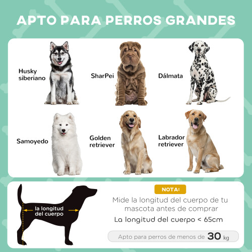 PawHut Cama para Perro Gris 106 x 76 x 94 cm 2