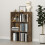 Homcom Librería Marrón 65.5 x 30 x 97.5 cm 2