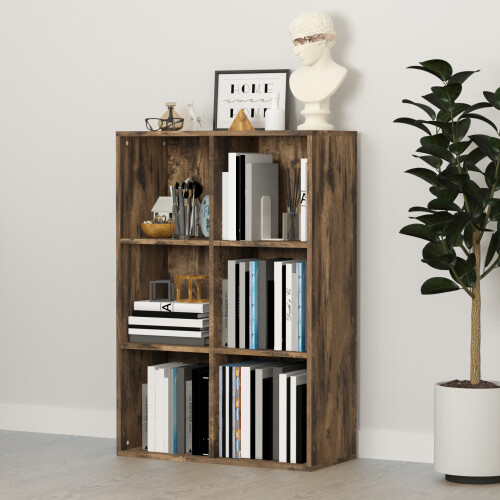 Homcom Librería Marrón 65.5 x 30 x 97.5 cm 1