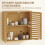Homcom Armario de Pared Marrón 60 x 20 x 60 cm 3