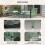 Outsunny Conjunto de Jardín Verde 100 x 56 x 80 cm 5