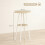Homcom Mesa de Bar Marrón 55 x 55 x 95 cm 3