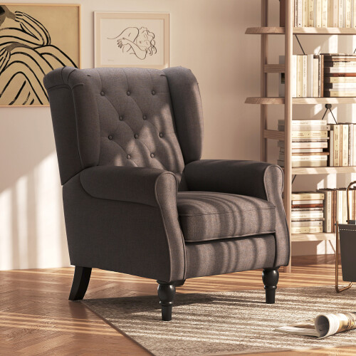 Homcom Butaca de Salón Marrón 74 x 86 x 102 cm 1