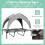 PawHut Cama para Perro Gris 106 x 76 x 94 cm 4