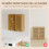 Homcom Armario de Pared Marrón 60 x 20 x 60 cm 4