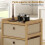 Homcom Cómoda de Tela Beige 33 x 29 x 55 cm 5