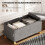 Homcom Banco de Almacenaje Gris 76 x 38 x 38 cm 4