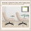 Homcom Butaca de Salón Beige 75 x 95 x 90 cm 6