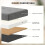 Homcom Banco de Almacenaje Gris 76 x 38 x 38 cm 5