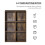Homcom Librería Marrón 65.5 x 30 x 97.5 cm 5