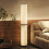 Homcom Lámpara de Pie Beige 20 x 20 x 135 cm 2