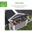 PawHut Gallinero Gris 204 x 85 x 93 cm 4