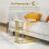 Homcom Mesa Auxiliar Blanco 50 x 30 x 57.5 cm 4
