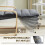 Homcom Sillón de Salón Gris 67 x 114 x 105 cm 6