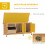 PawHut Conejera de Exterior Amarillo 112 x 50 x 54 cm 5