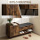 Homcom Banco Zapatero Marrón 127 x 35 x 59 cm 4