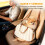 PawHut Asiento Coche Perro Beige 50 x 30 x 31 cm 5