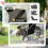 PawHut Carrito para Perro Gris 77 x 44 x 102 cm 6