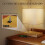 Homcom Lámpara de Mesa Blanco 25 x 20 x 40.5 cm 4