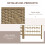 Homcom Biombo Separador Marrón 120 x 1.5 x 170 cm 4