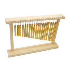 Musical Percussion Chimes with Wooden Stand 20 Bars Single Row Wind Bell澳洲