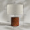 Homcom Lámpara de Mesa Marrón 20 x 20 x 27 cm 4